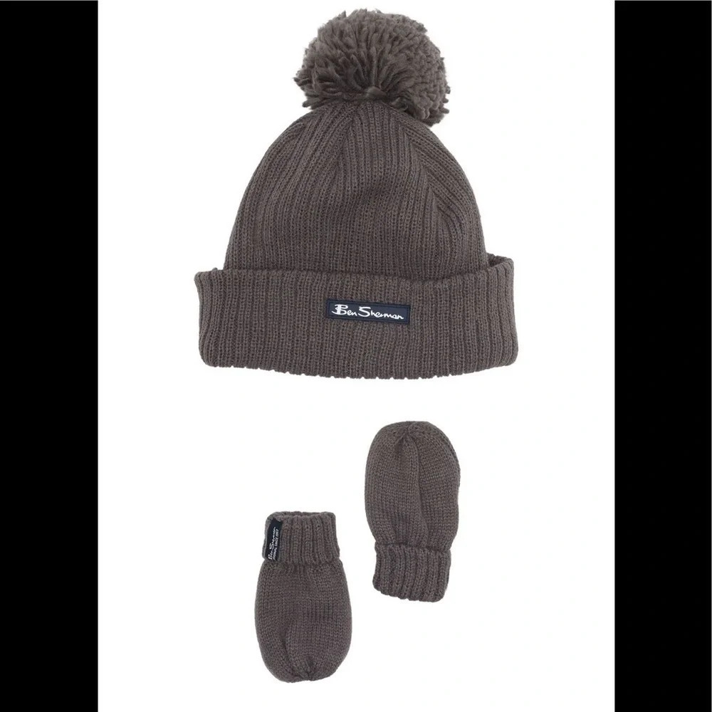 🎉HOST PICK🎉BEN Sherman – Cozy 2-Piece Beanie & Mittens Set (Kids)